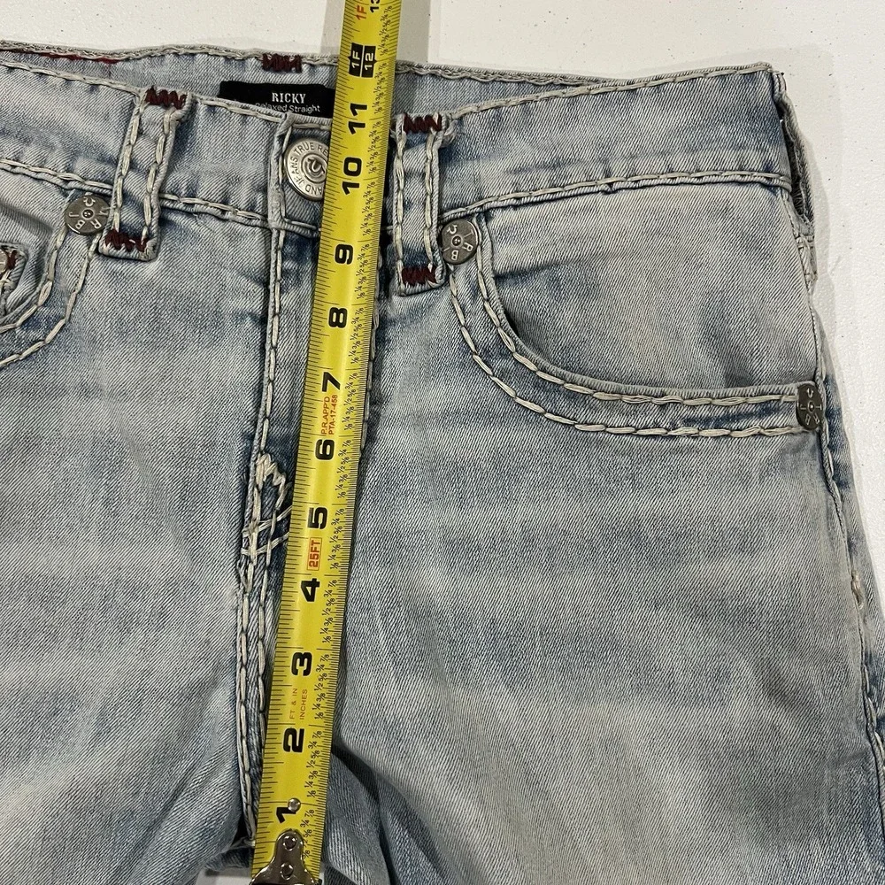 True Religion Men's Ricky Relaxed Straight Jeans Sz 30